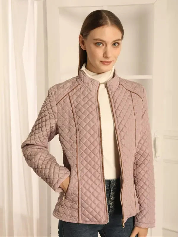 Diamond Quilted Lightweight Padded Jacket