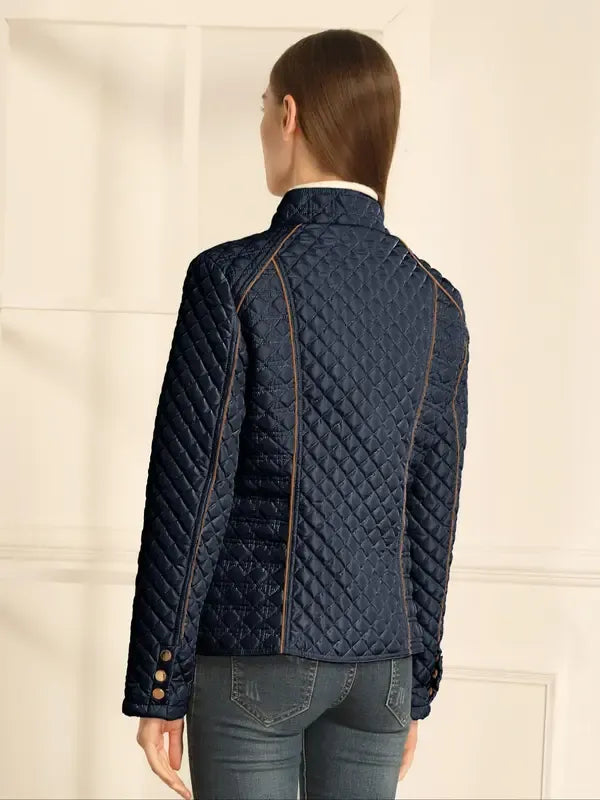 Diamond Quilted Lightweight Padded Jacket
