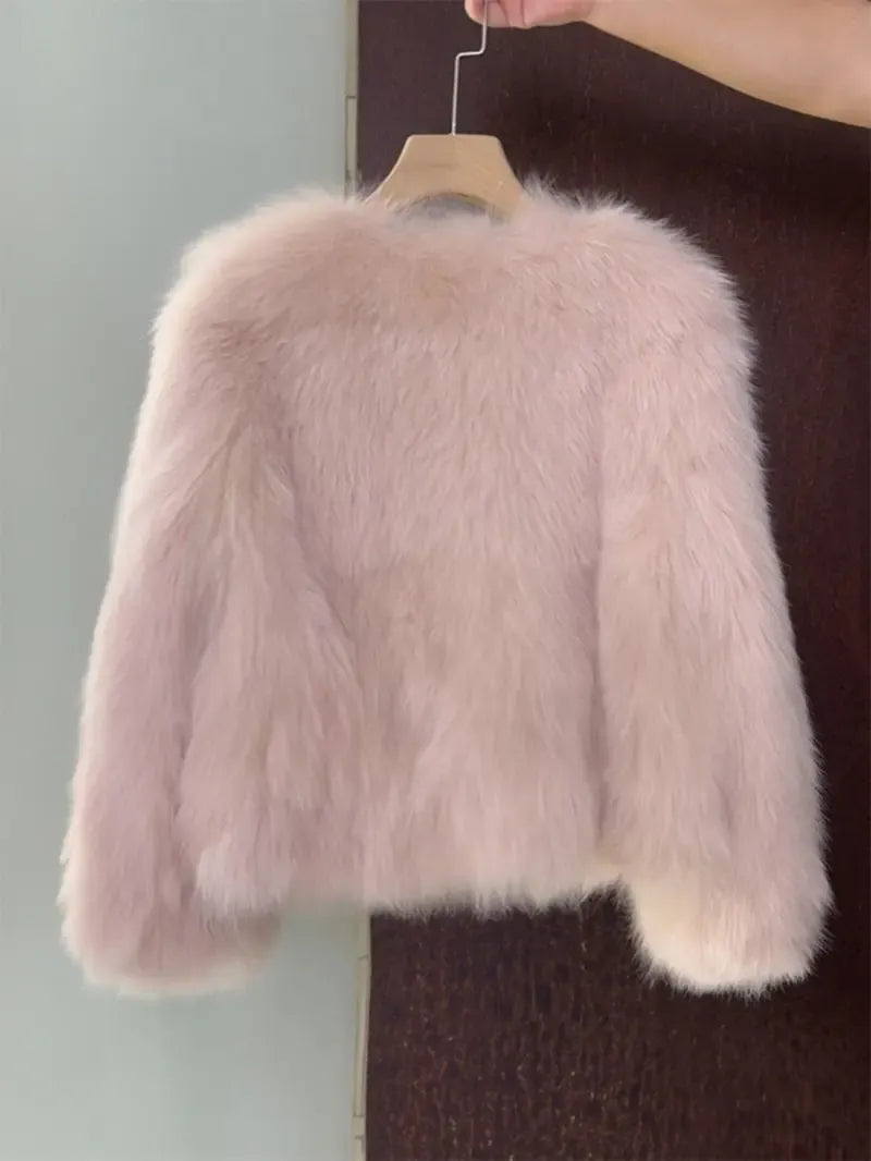 Luxe Faux Fur Cropped Jacket