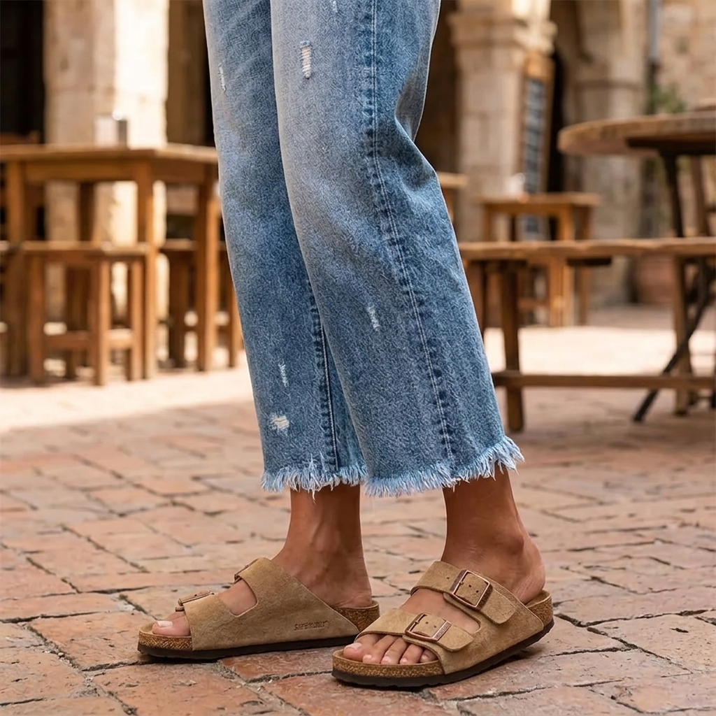Vivara — Fringed Cropped Straight Jeans