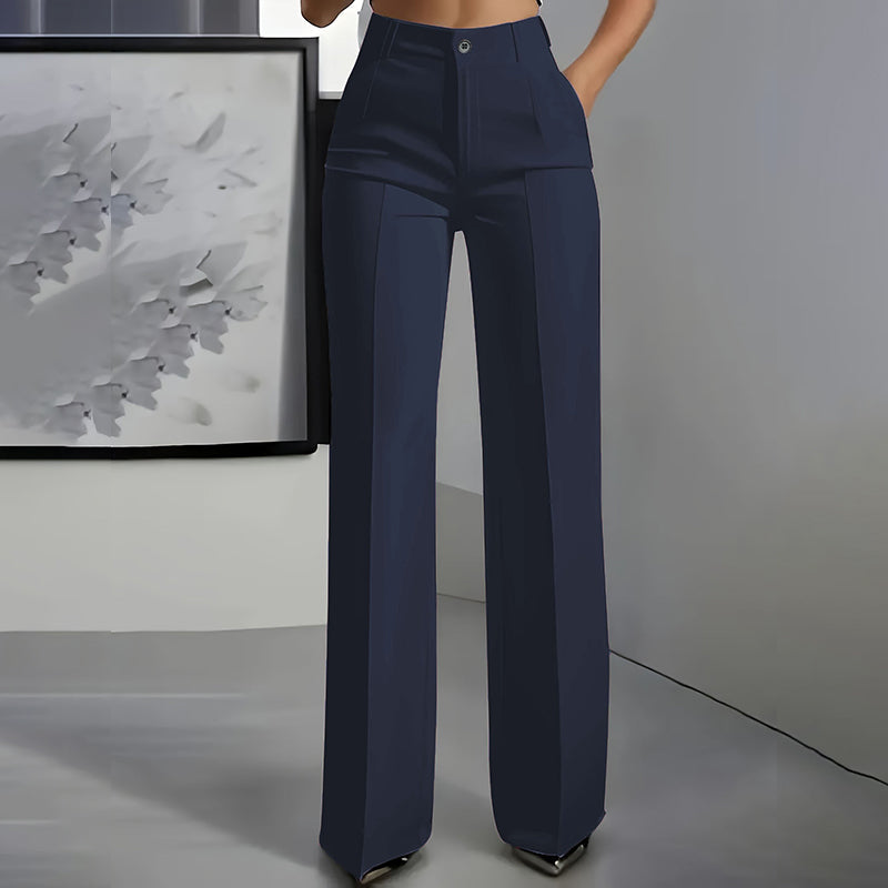 Elsa — High Waist Wide-Leg Suit Trousers