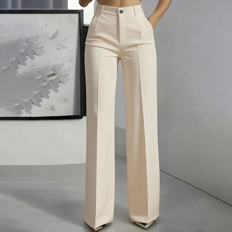 Elsa — High Waist Wide-Leg Suit Trousers