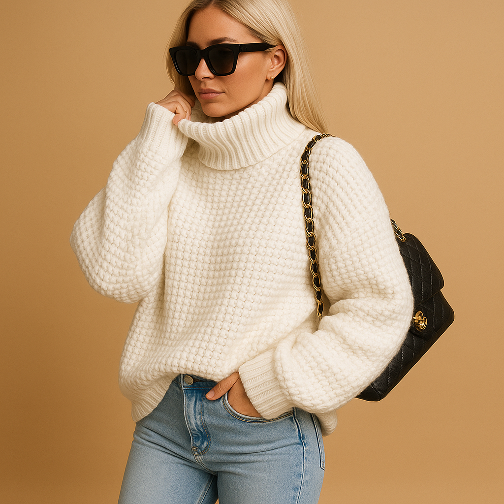 Chunky Ribbed Knit Sweater
