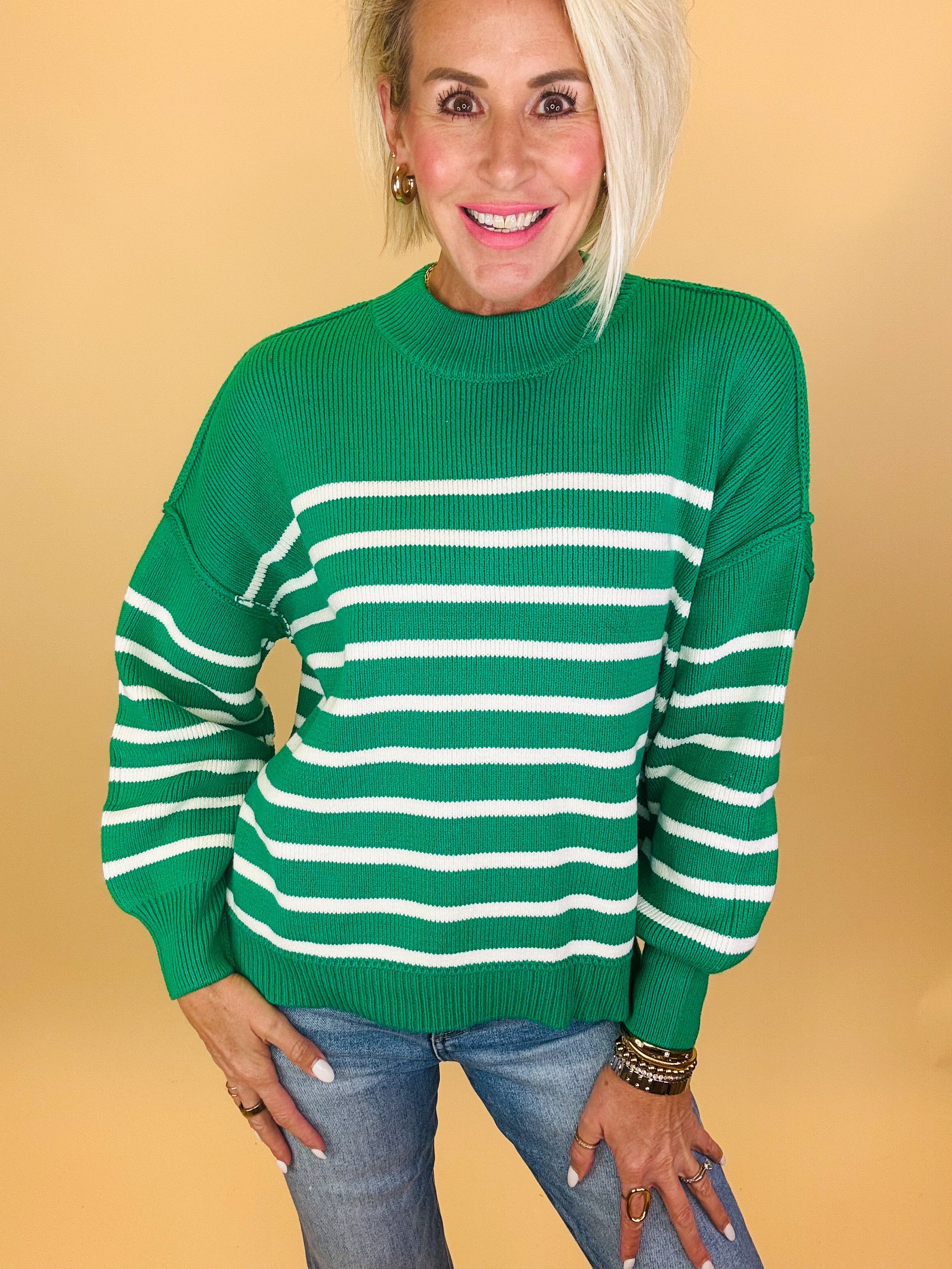 Striped Knit Sweater