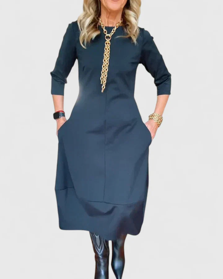 Danyshka — Round-Neck Midi Dress