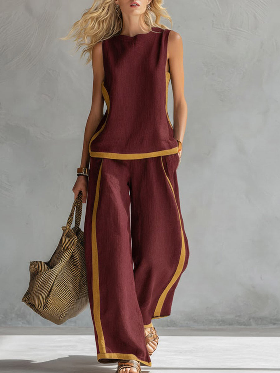 Lena | Cotton Linen Two-Piece Set
