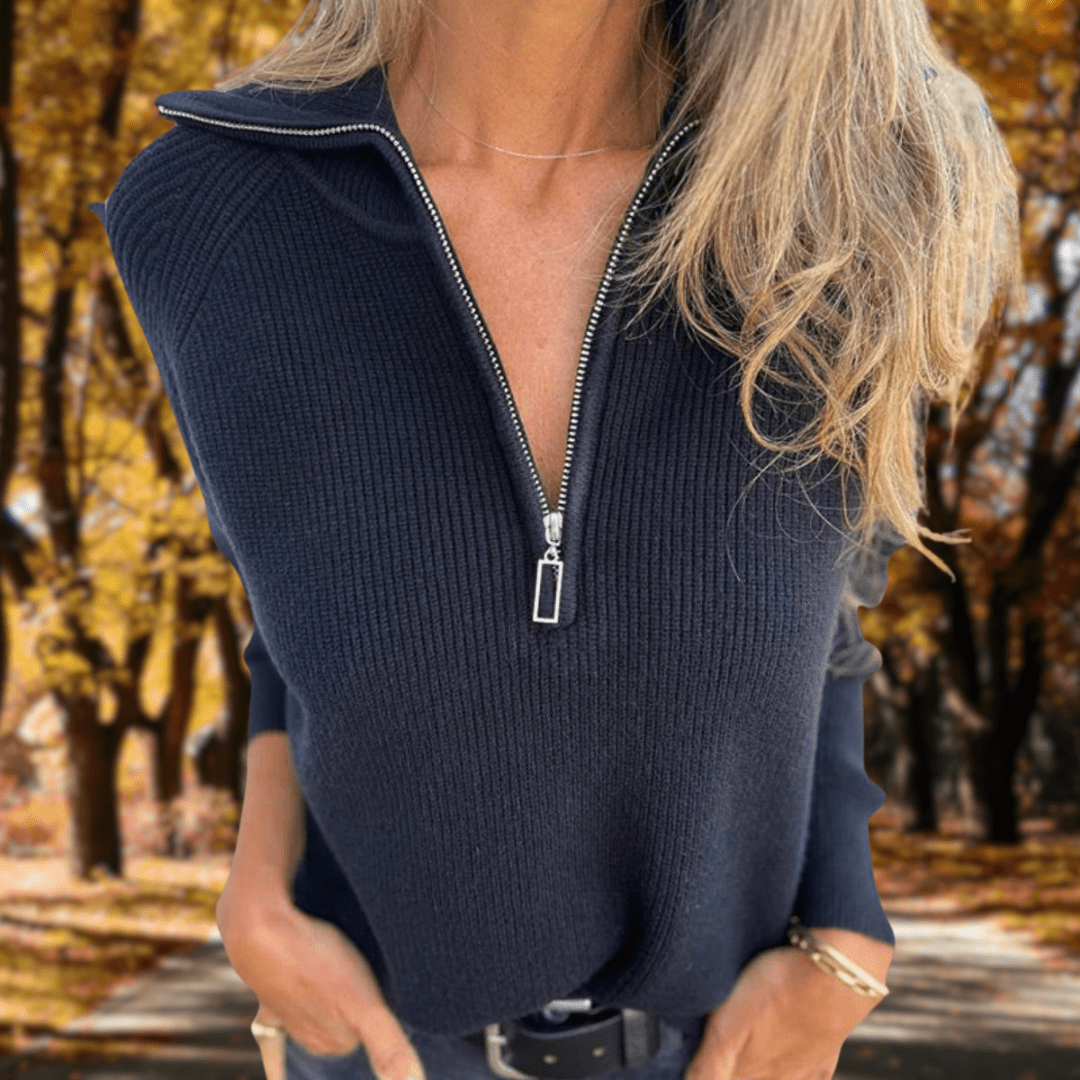 Timeless Knit Sweater with Skimming Fit