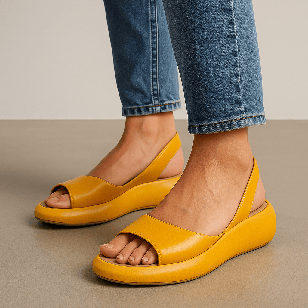 Amalie sandal in yellow