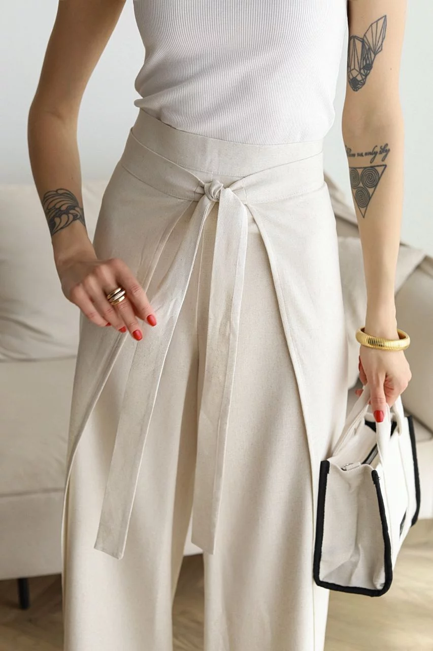 Ariane — Wide-Leg Linen Trousers