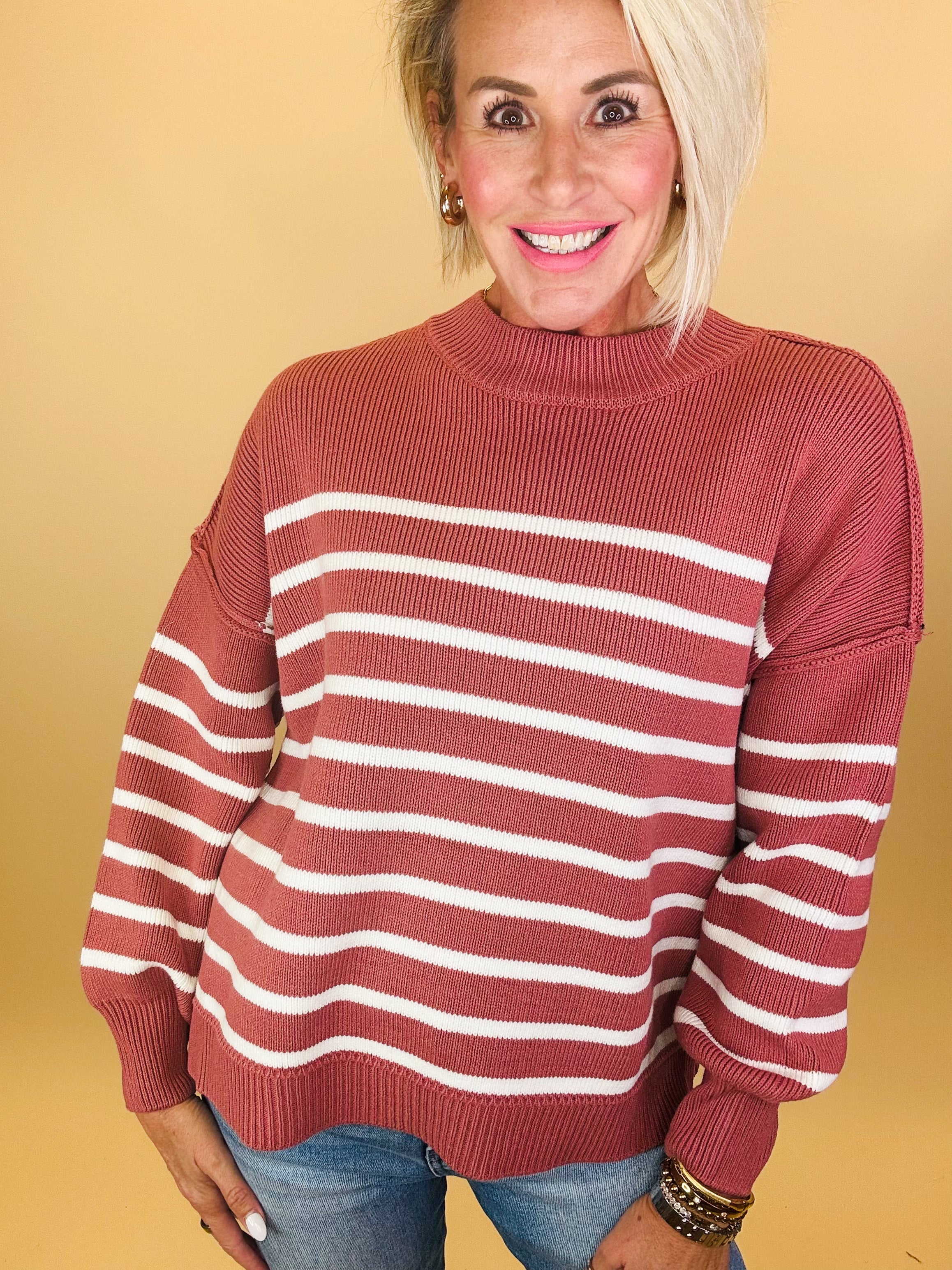 Striped Knit Sweater