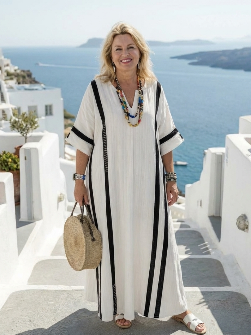 Elvienne — Colour Block Maxi Dress