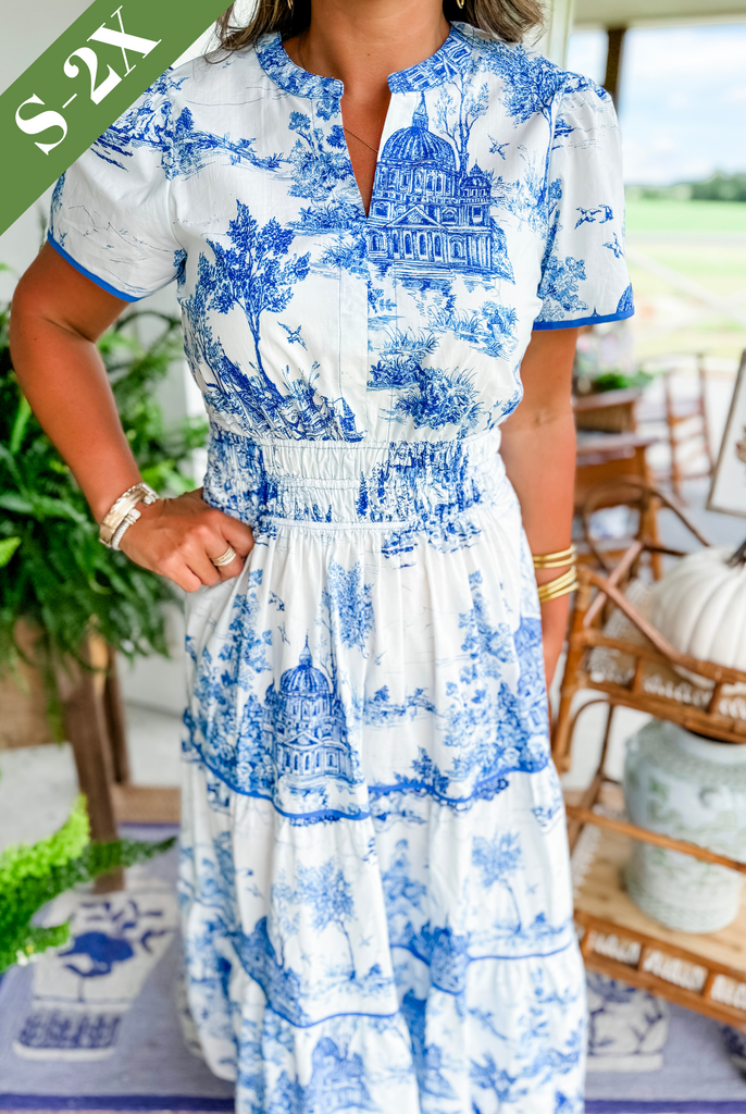 Eliza | Classic Toile Maxi