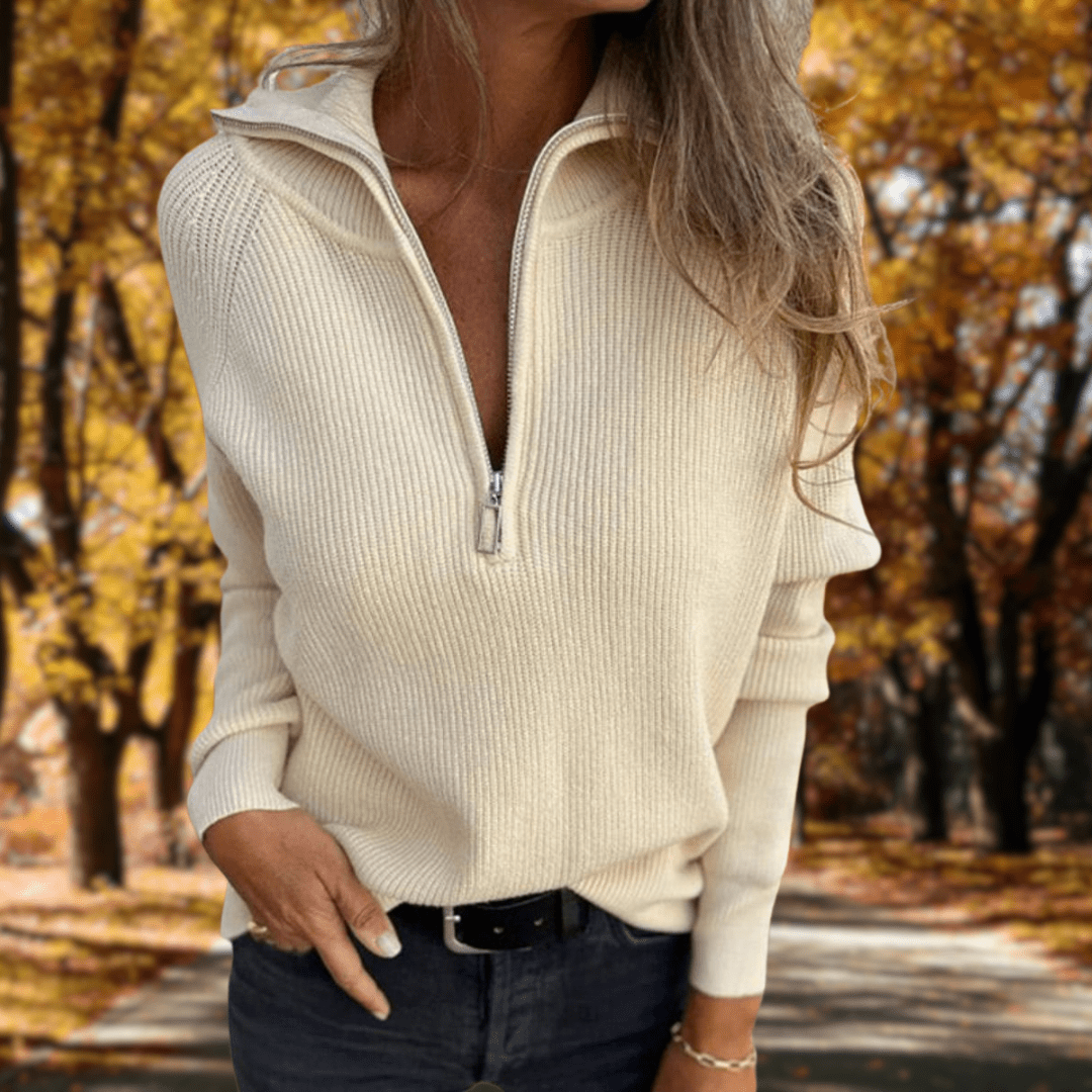 Timeless Knit Sweater with Skimming Fit