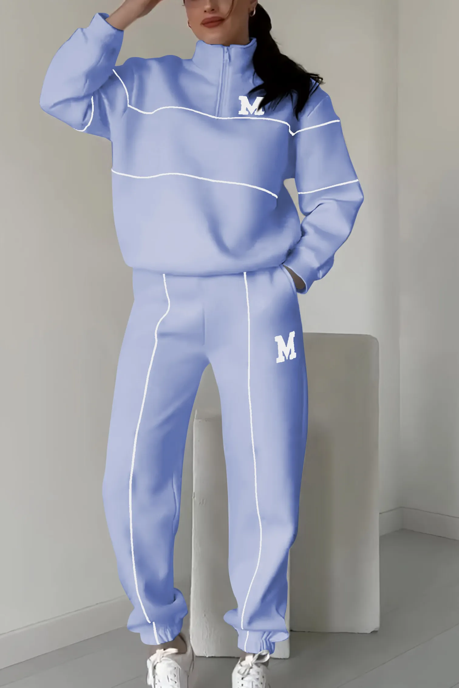 DESIREE – SPORTY ZIP LOUNGE SET