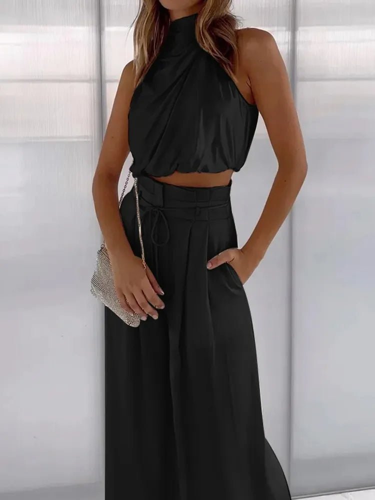 Skye — Sleeveless Wide-Leg Set