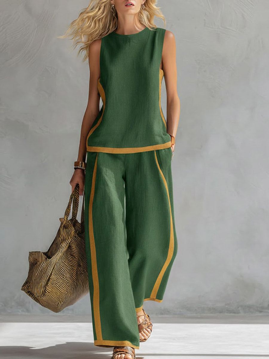 Lena | Cotton Linen Two-Piece Set