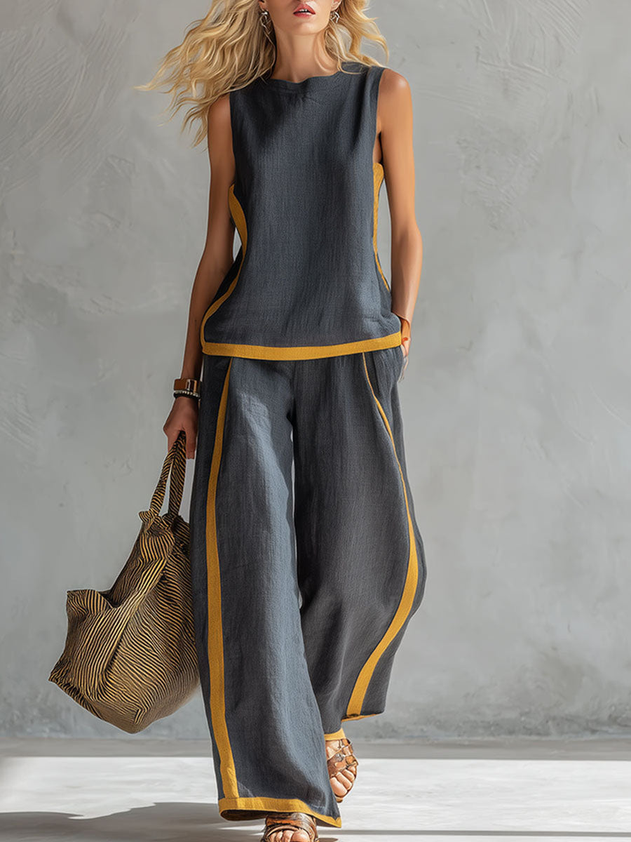 Lena | Cotton Linen Two-Piece Set