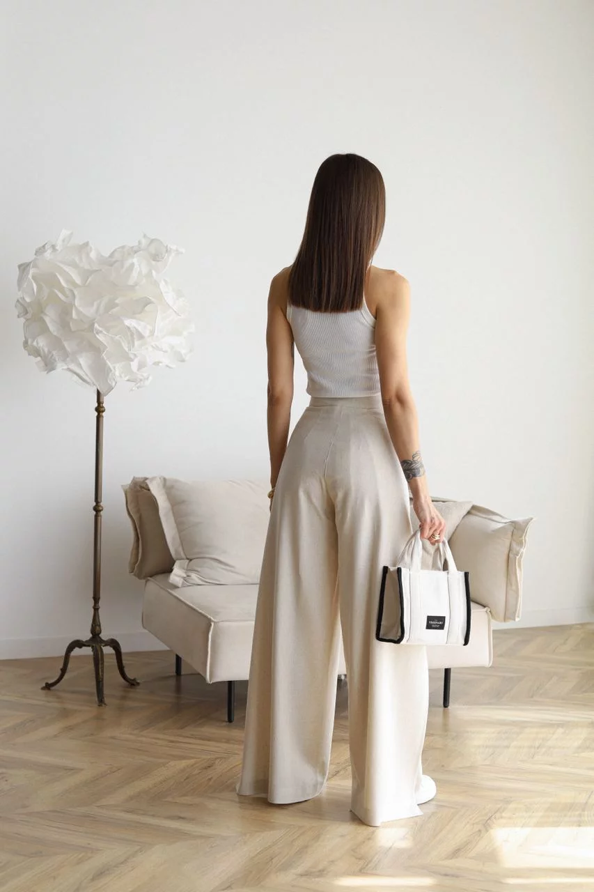 Ariane — Wide-Leg Linen Trousers
