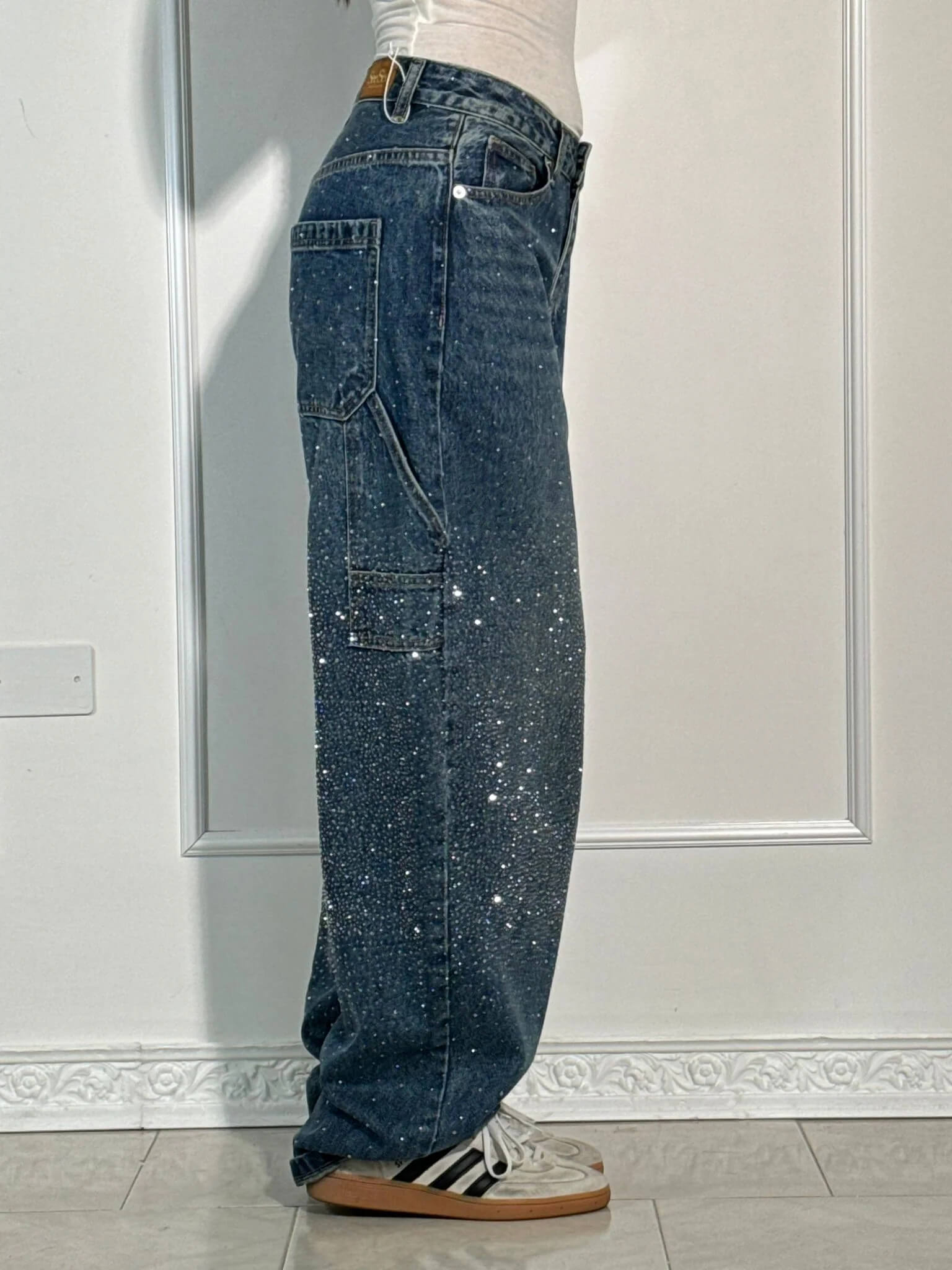 Valentina — High-Waist Glitter Jeans