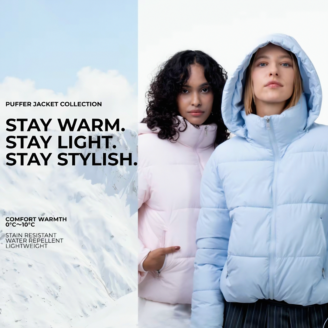 Hooded Quilted Puffer Jacket