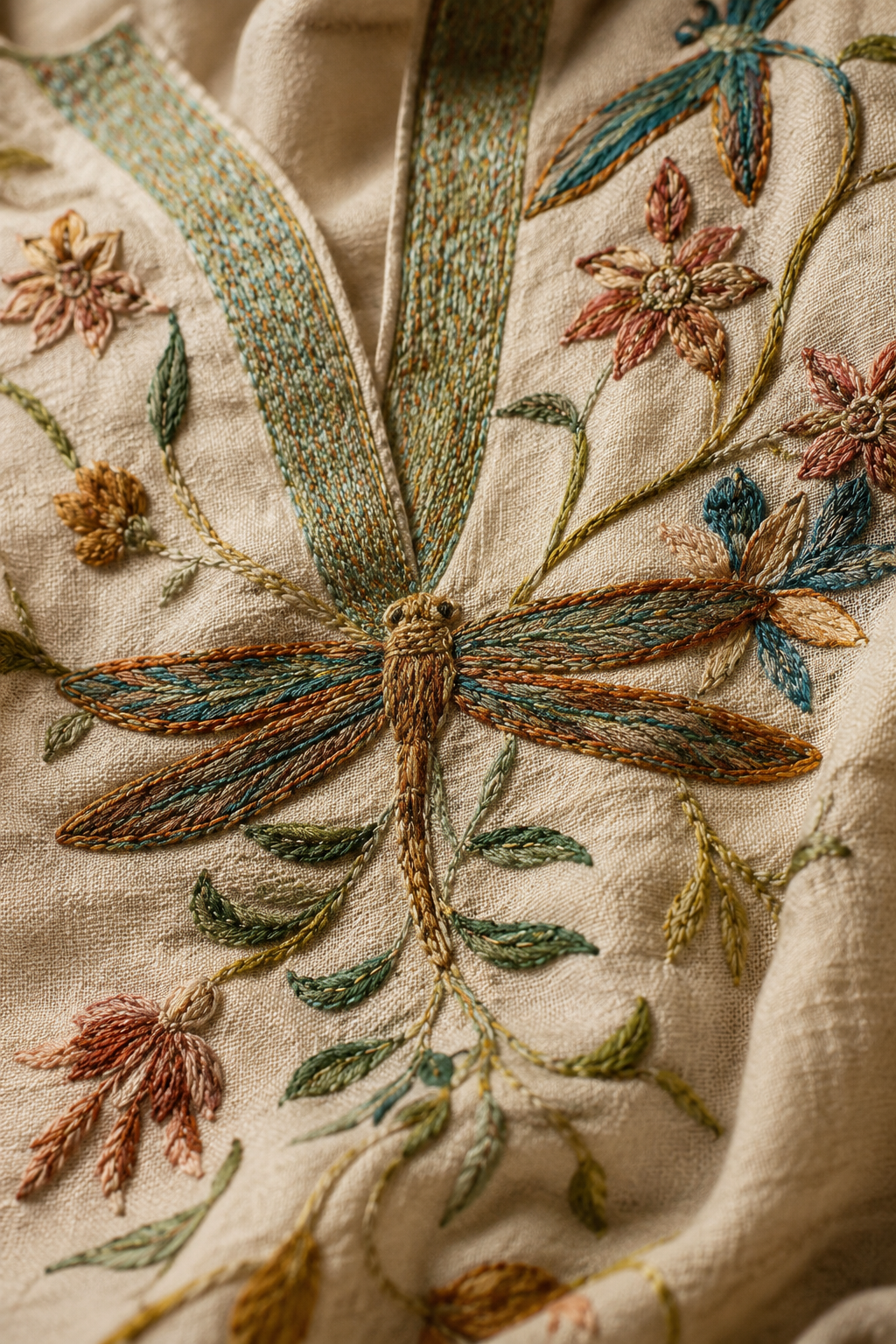 Bryony — Embroidered Linen Blouse