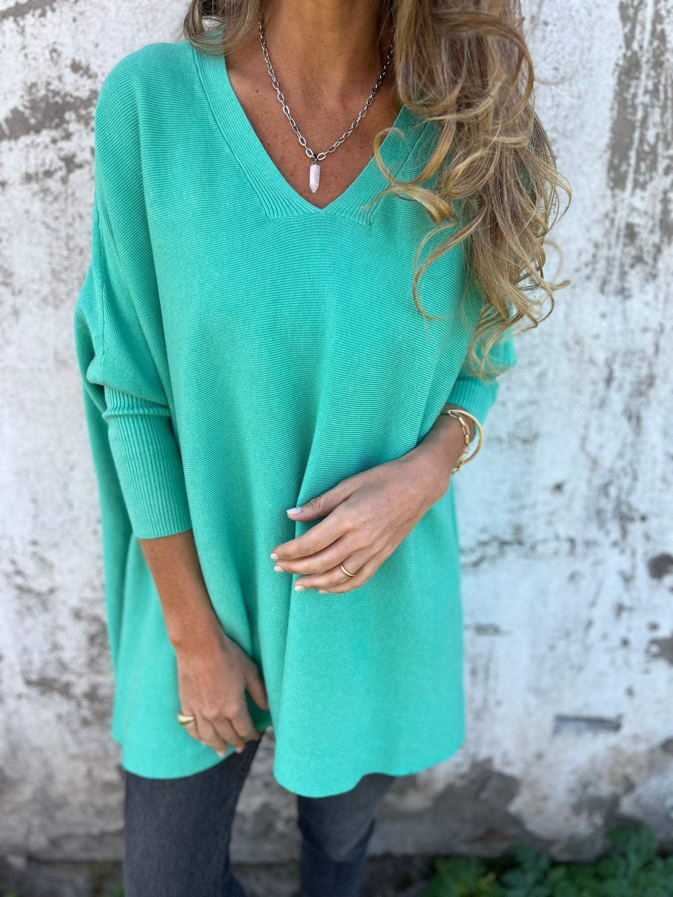 Amely | Batwing Knit Top