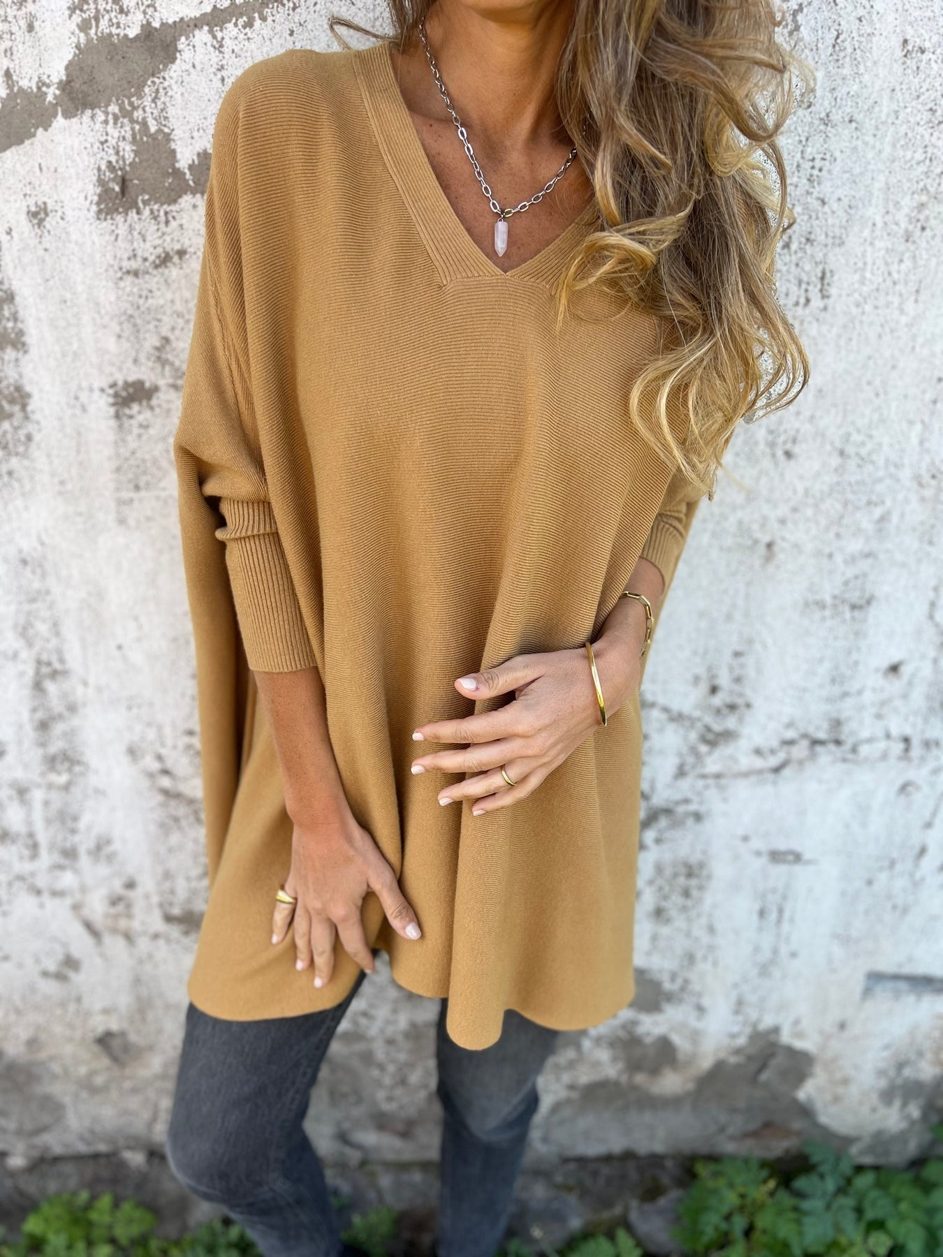 Annika — Batwing Knit Top