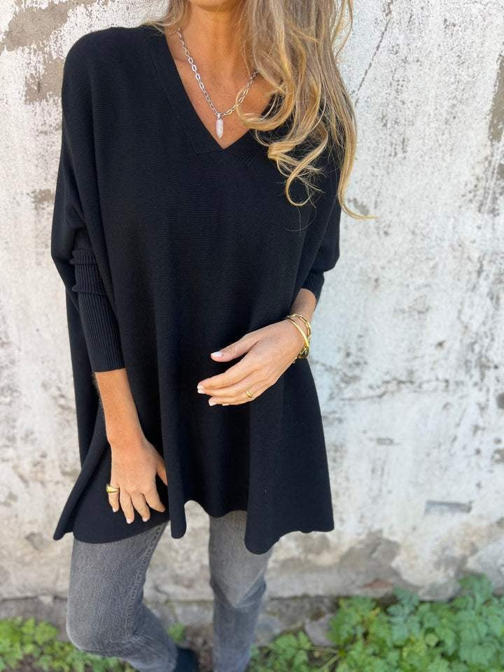 Annika — Batwing Knit Top