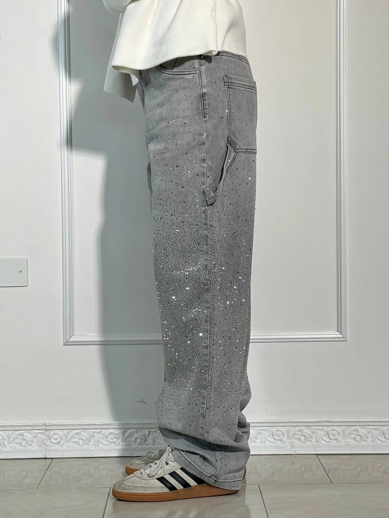 Valentina — High-Waist Glitter Jeans