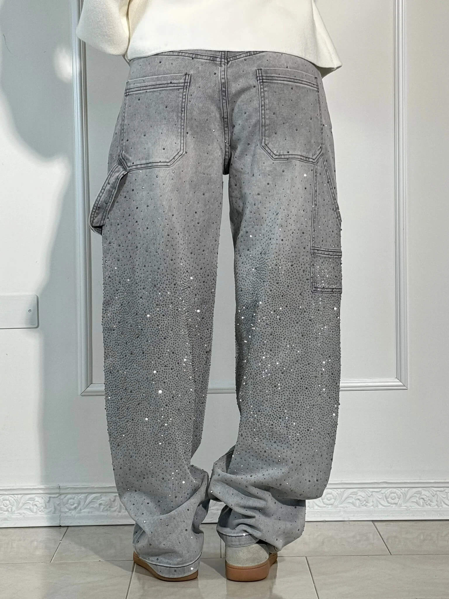 Valentina — High-Waist Glitter Jeans