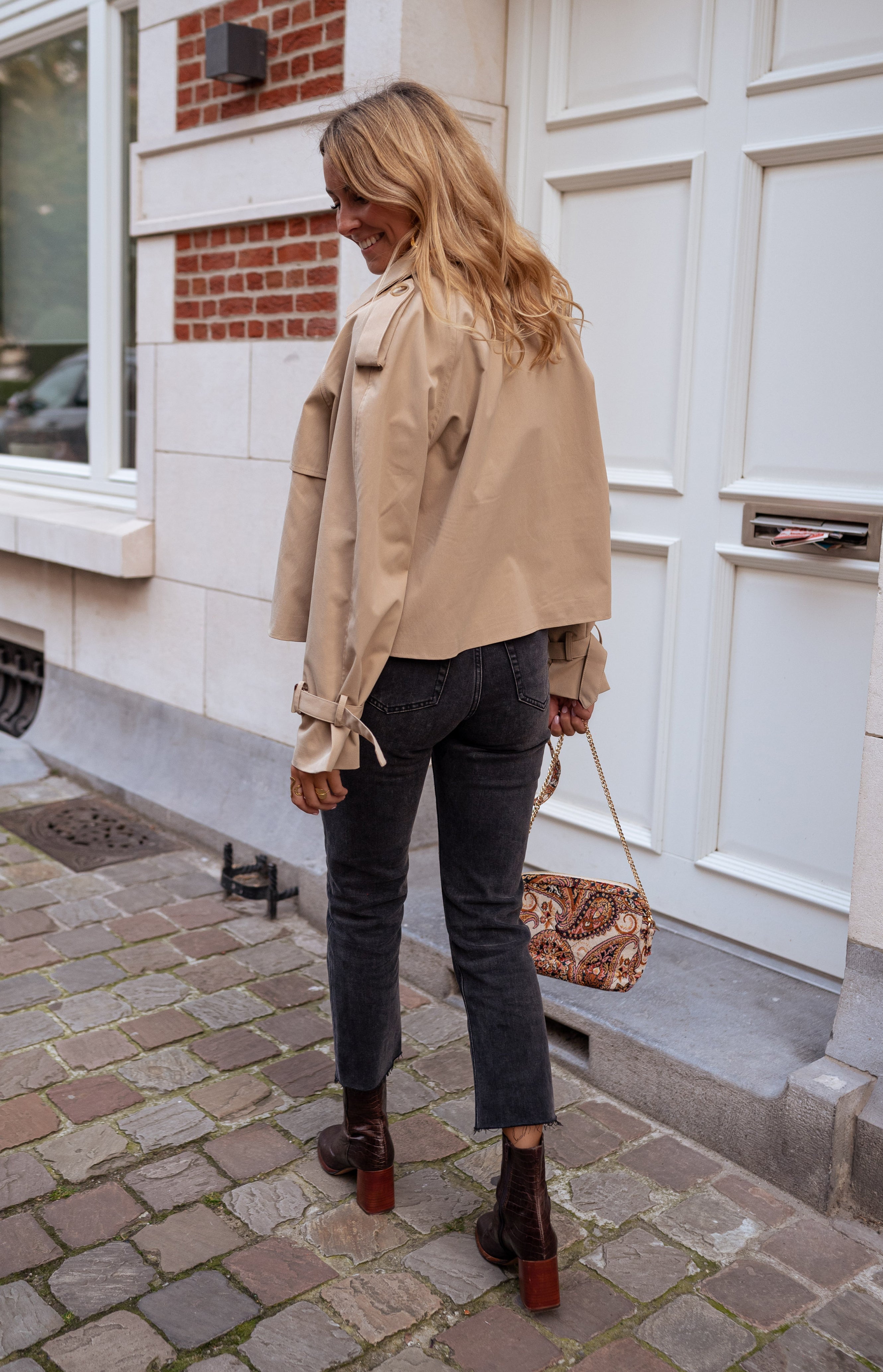 Elegant Belted Trench Coat