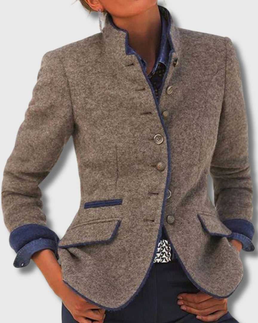Classic Wool Blend Blazer