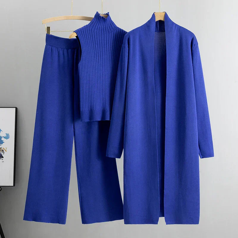 Jessica | Women’s Three-Piece Cardigan And Pants Set