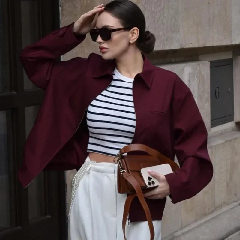 Minimalist Smart Bomber Jacket