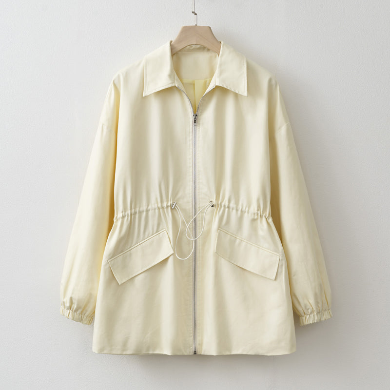 Adjustable Waist Zip Jacket