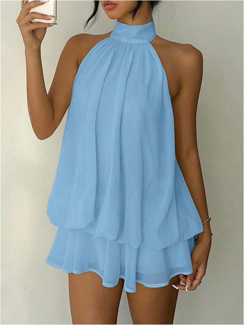 Open-Back Mini Dress