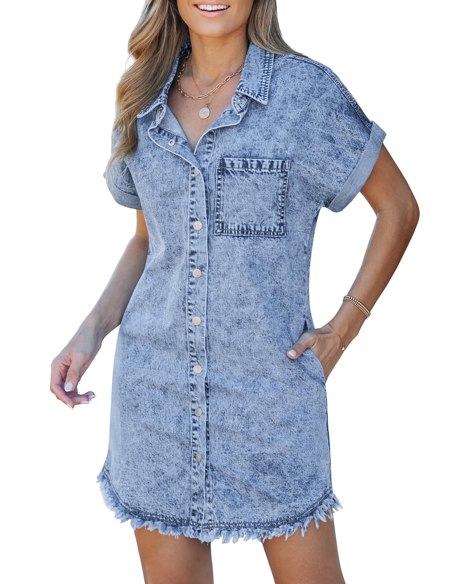 Denim Shirt Dress