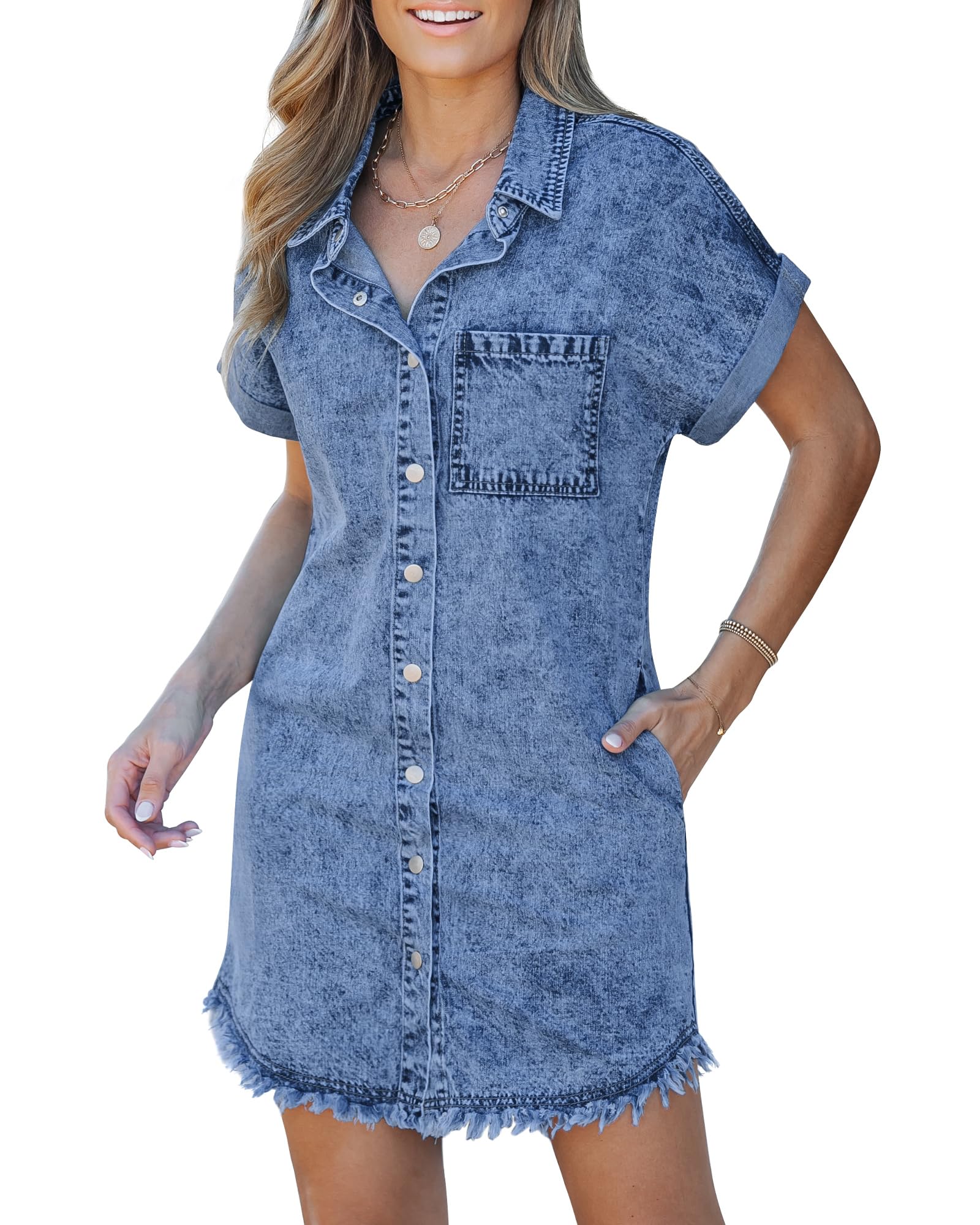 Denim Shirt Dress
