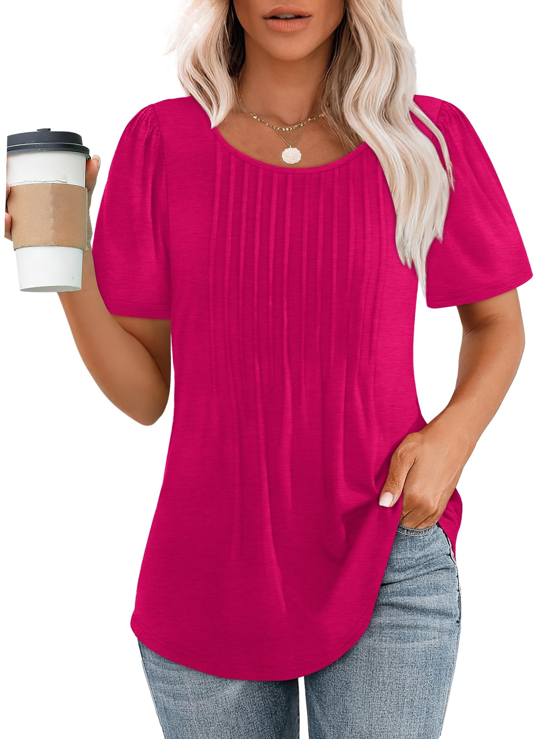 Amelie — Elegant Pleated Top