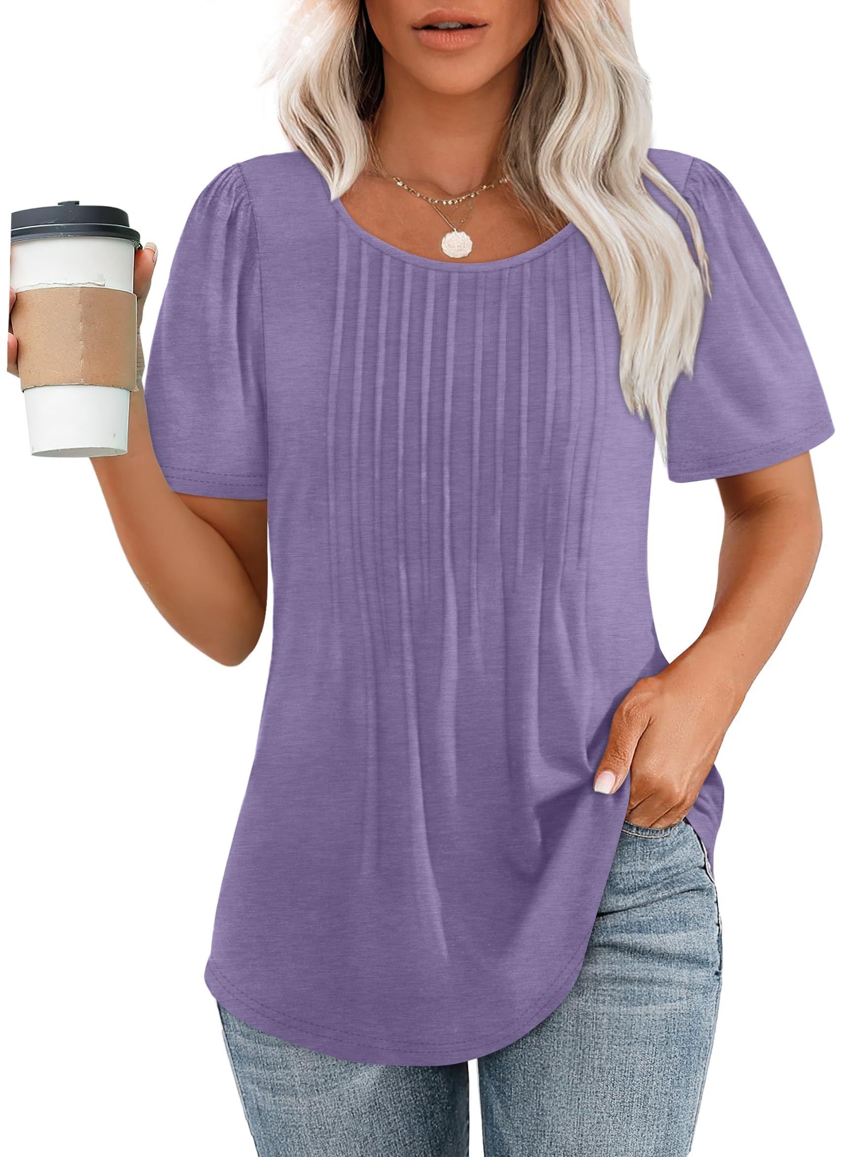 Amelie — Elegant Pleated Top