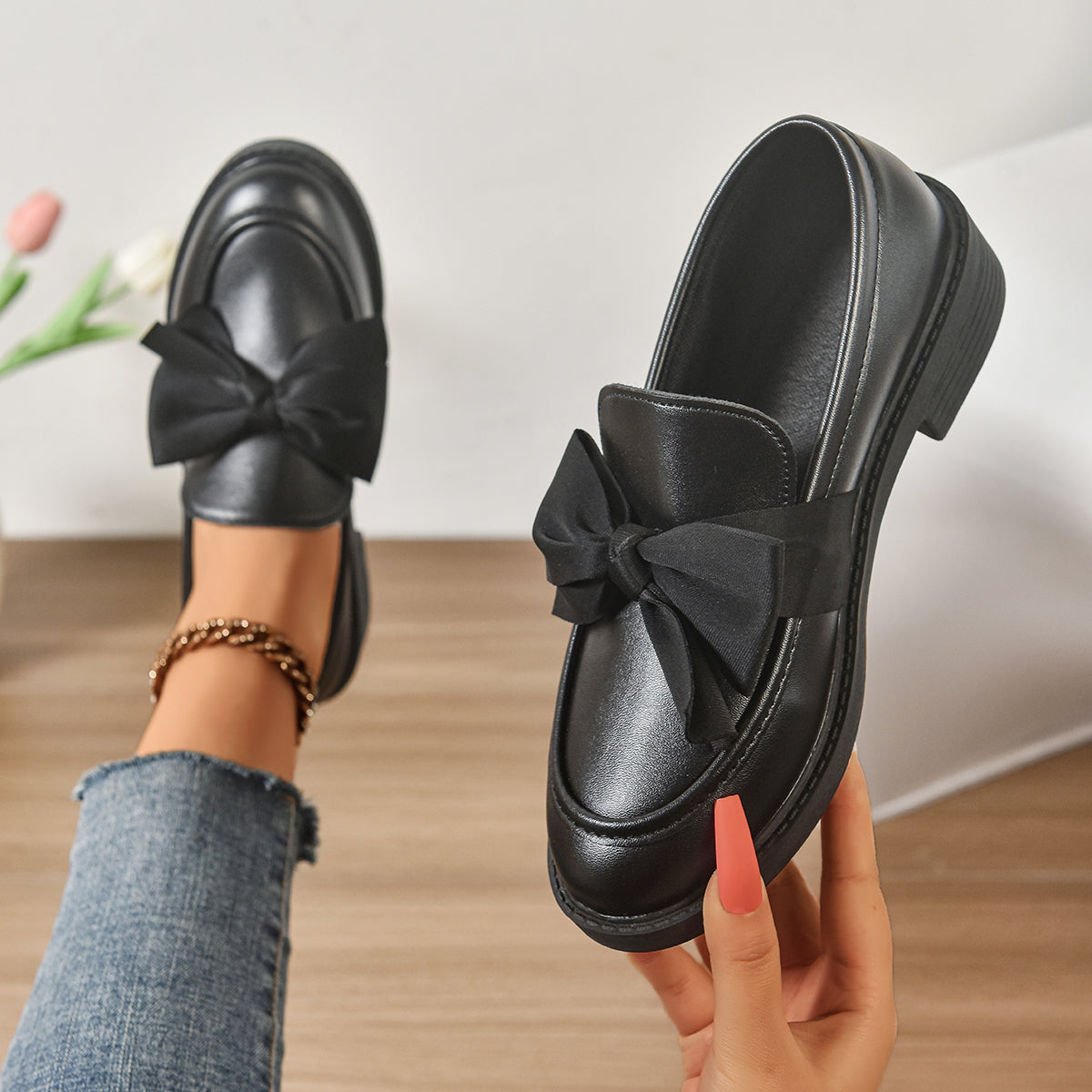Orthopedic Bow Loafers