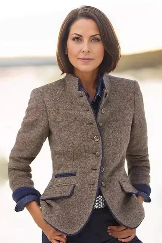 Classic Wool Blend Blazer
