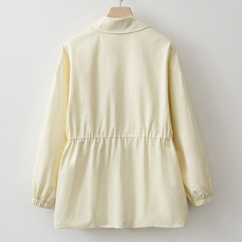 Adjustable Waist Zip Jacket