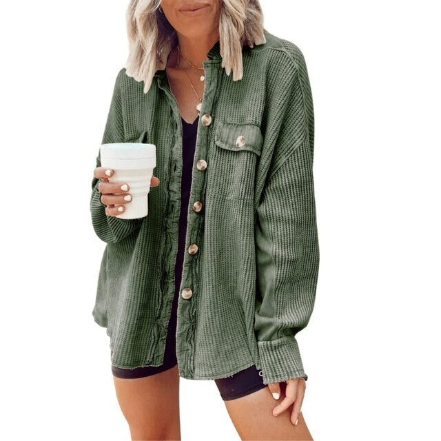 Casual Cardigan with Patch Pockets