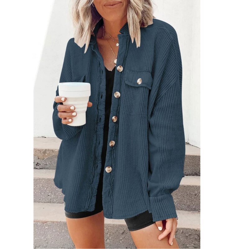 Casual Cardigan with Patch Pockets