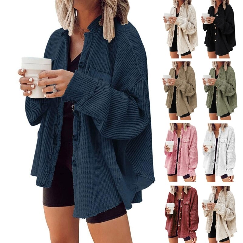Casual Cardigan with Patch Pockets