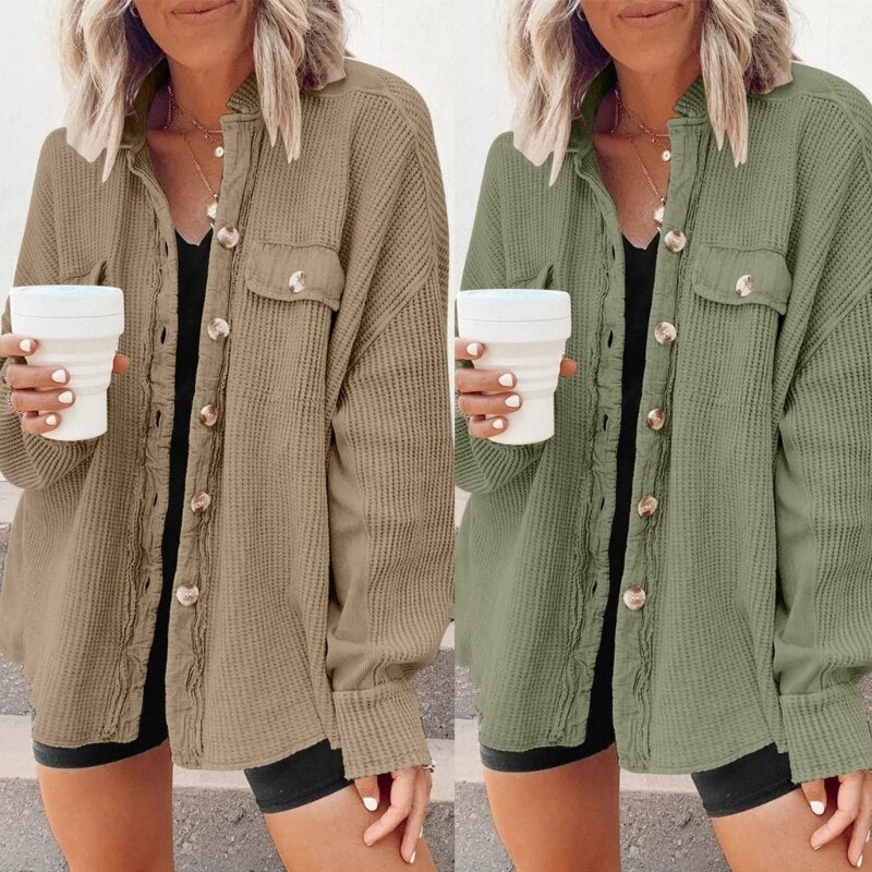 Casual Cardigan with Patch Pockets