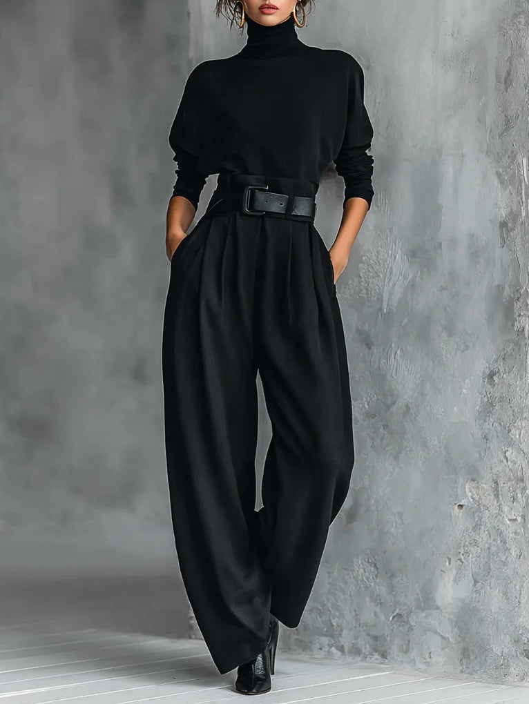 Halle | Elegant Tummy-Flattering Two-Piece Set