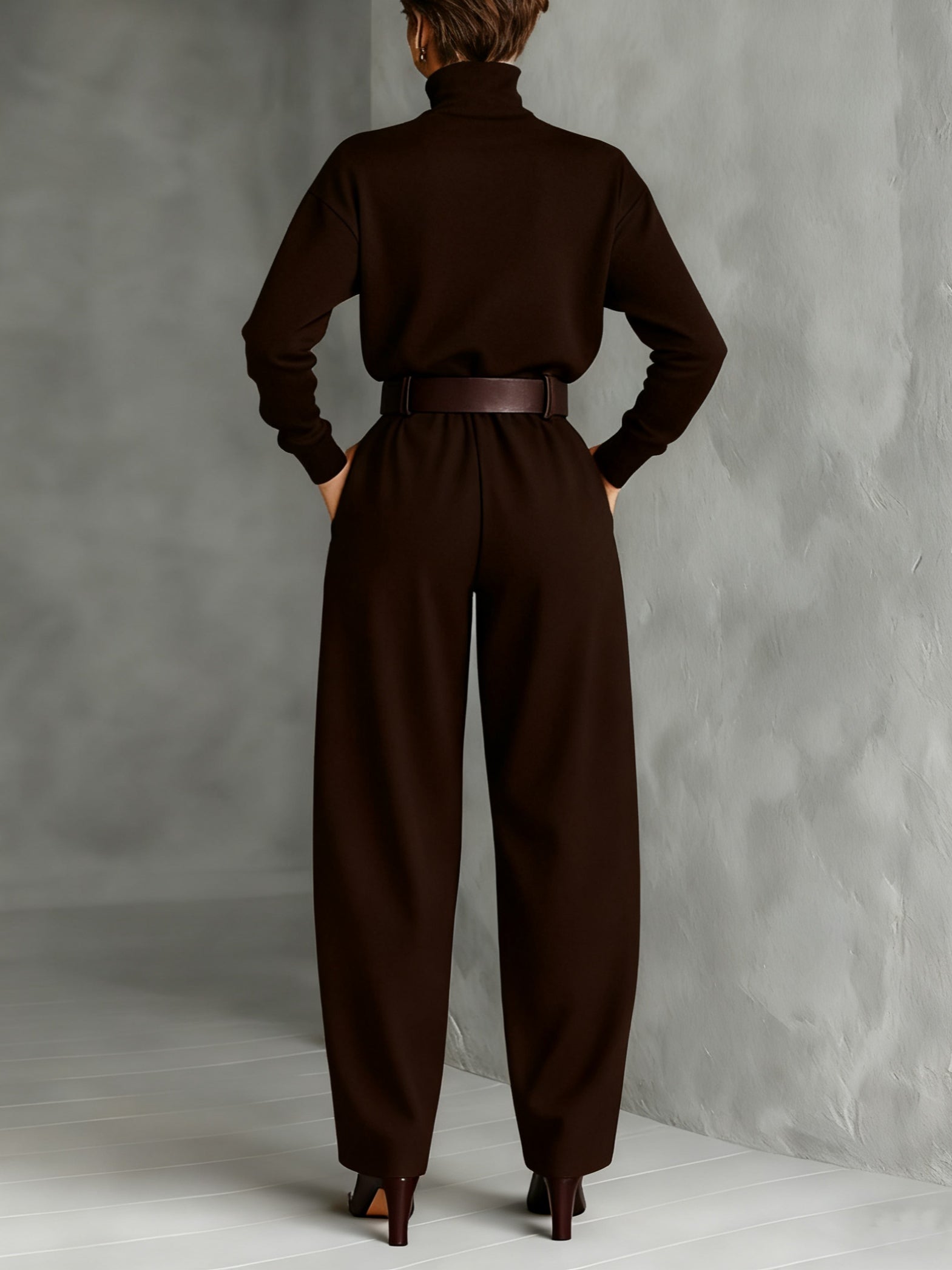 Halle | Elegant Tummy-Flattering Two-Piece Set