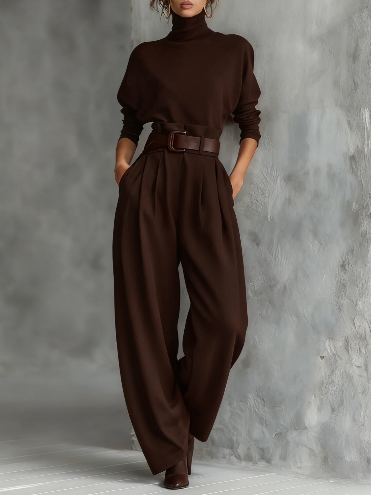 EVA | High-Neck Jumpsuit Set